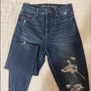 american eagle curvy high rise jeggings size 2 regular